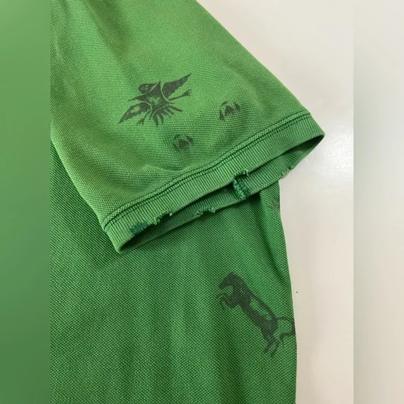 Polo by Ralph Lauren Vintage Green Indian Head Adirondack Custom Fit Polo XXL - Picture 8 of 13